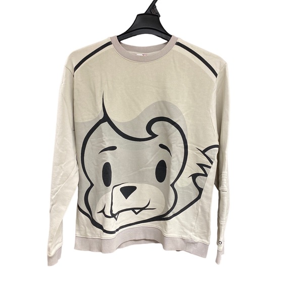 Vintage Kidrobot Lion Head Pullover Sweater Men’s Medium - Grey - Picture 1 of 4